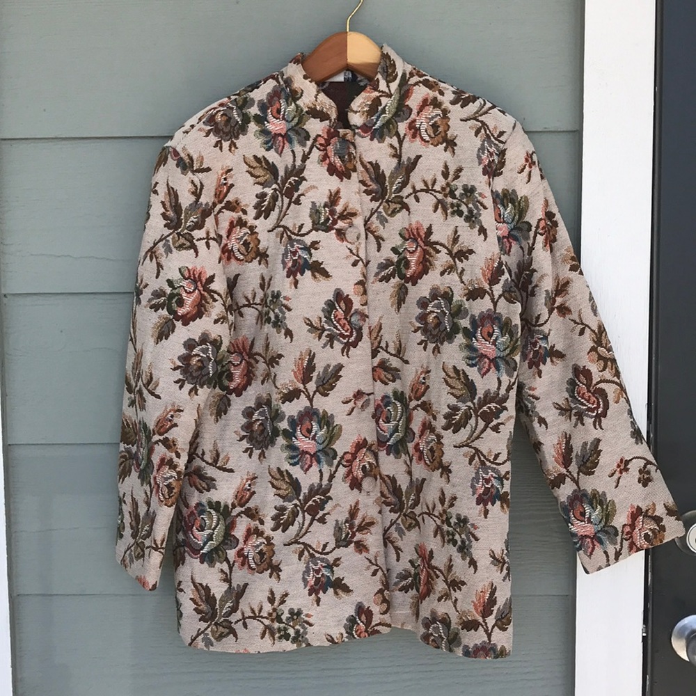 Tapaste y Jacket  with  flower 🌸 print